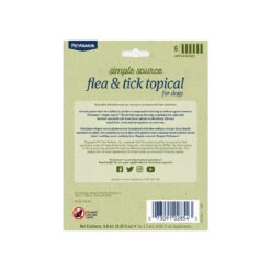 PetArmor Simple Source Flea & Tick Dog Topical Treatment For Dogs -Pet Sales Store 00073091028543 BACK