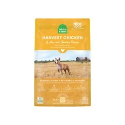 Open Farm Ancient Grains Dry Dog Food 28 Open Farm Ancient Grains Dry Dog Food -Pet Sales Store 12535 OF Dog HarvestChickenandAncientGrainsKibble 22LB Front