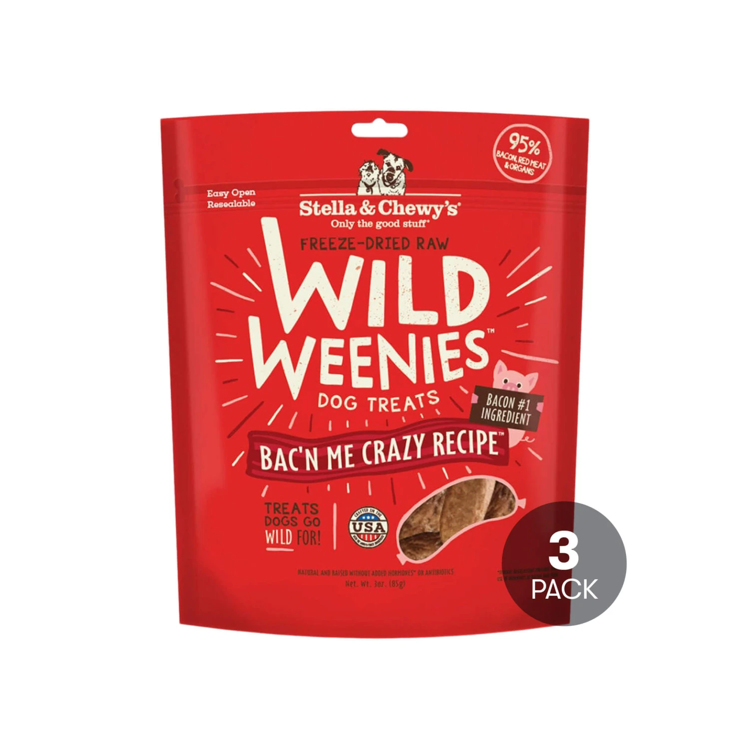 Stella & Chewy's Wild Weenies Raw Freeze-Dried Dog Treats 8 Stella & Chewy's Wild Weenies Raw Freeze-Dried Dog Treats - Image 8