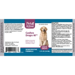 PetAlive Cushex Drops M Homeopathic Remedy For Cushing's -Pet Sales Store 3006651 back 1