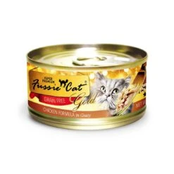 Fussie Cat Gold Label Grain Free Shredded Canned Cat Food -Pet Sales Store 610023 1000
