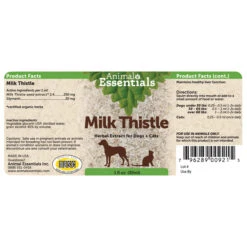 Animal Essentials Milk Thistle Herbal Supplement For Dogs & Cats -Pet Sales Store AnimalEssentialsMilkThistleHerbalSupplementLiquidIngredients