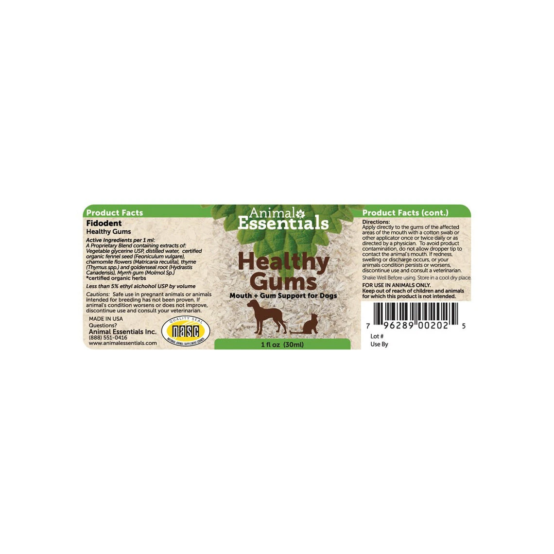 Animal Essentials Healthy Gums & Mouth Support Liquid For Dogs 2 Animal Essentials Healthy Gums & Mouth Support Liquid For Dogs - Image 2