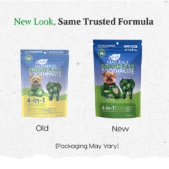 Ark Naturals Brushless Toothpaste Dental Chews For Dogs -Pet Sales Store ArkNaturalsBrushlessToothpasteMiniNewLook