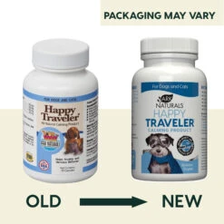 Ark Naturals Happy Traveler Herbal Calming Formula For Dogs & Cats -Pet Sales Store ArkNaturalsHappyTravelerCapsulesNewLook