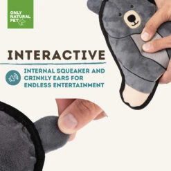 Only Natural Pet Mountain Friends Recycled Plush Dog Toys -Pet Sales Store BeatricetheBearMountainFriendsPlushDogToyInteractive