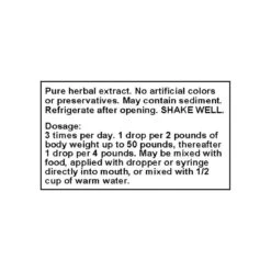 Only Natural Pet Bronchial Wellness Herbal Liquid Formula For Dogs & Cats -Pet Sales Store Bronchial Wellness Dosage