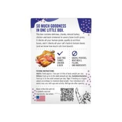 The Honest Kitchen Minced Cat Wet Food 30 The Honest Kitchen Minced Cat Wet Food -Pet Sales Store CatMincedTurkey Chicken DuckRecipeinBoneBrothGravy5.5ozCartonBack