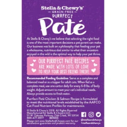 Stella & Chewy's Purrfect Pate Wet Cat Food Case Of 12 -Pet Sales Store CatWet PuurfectPate ChickenSalmon Back