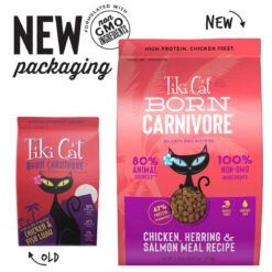 Tiki Cat Born Carnivore Dry Cat Food -Pet Sales Store ChickenFishNewOld