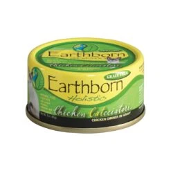 Earthborn Holistic Grain-Free Wet Canned Cat Food 24 Earthborn Holistic Grain-Free Wet Canned Cat Food -Pet Sales Store Chicken Catcciatori 3 oz Can Front