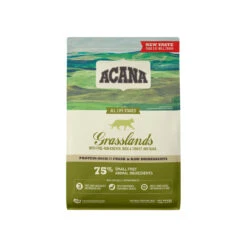ACANA Regionals Grain-Free Dry Cat Food 37 ACANA Regionals Grain-Free Dry Cat Food -Pet Sales Store DS ACANA Cat Grasslands Front 4lb