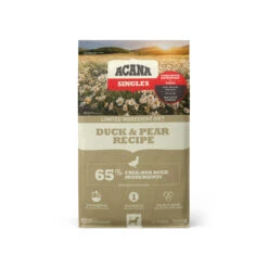 ACANA Singles Limited Ingredient Diet Grain-Free Dry Dog Food -Pet Sales Store DS ACANA Singles Dog Duck 26 Pear Recipe Front 25lb
