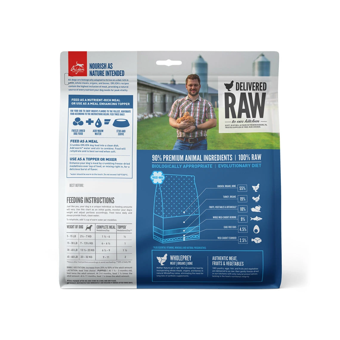 Orijen Grain-Free Freeze-Dried Dog Food 4 Orijen Grain-Free Freeze-Dried Dog Food - Image 4