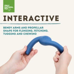 Only Natural Pet Natural Rubber Bond Building Fetch And Tug Dog Toys -Pet Sales Store DarkBlueFling FletchInteractiveInfographic