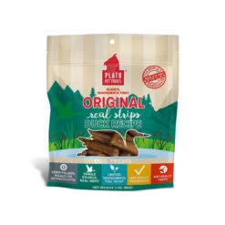 Plato Original Real Strips Meat Bars Soft Treats For Dogs -Pet Sales Store Duck Front