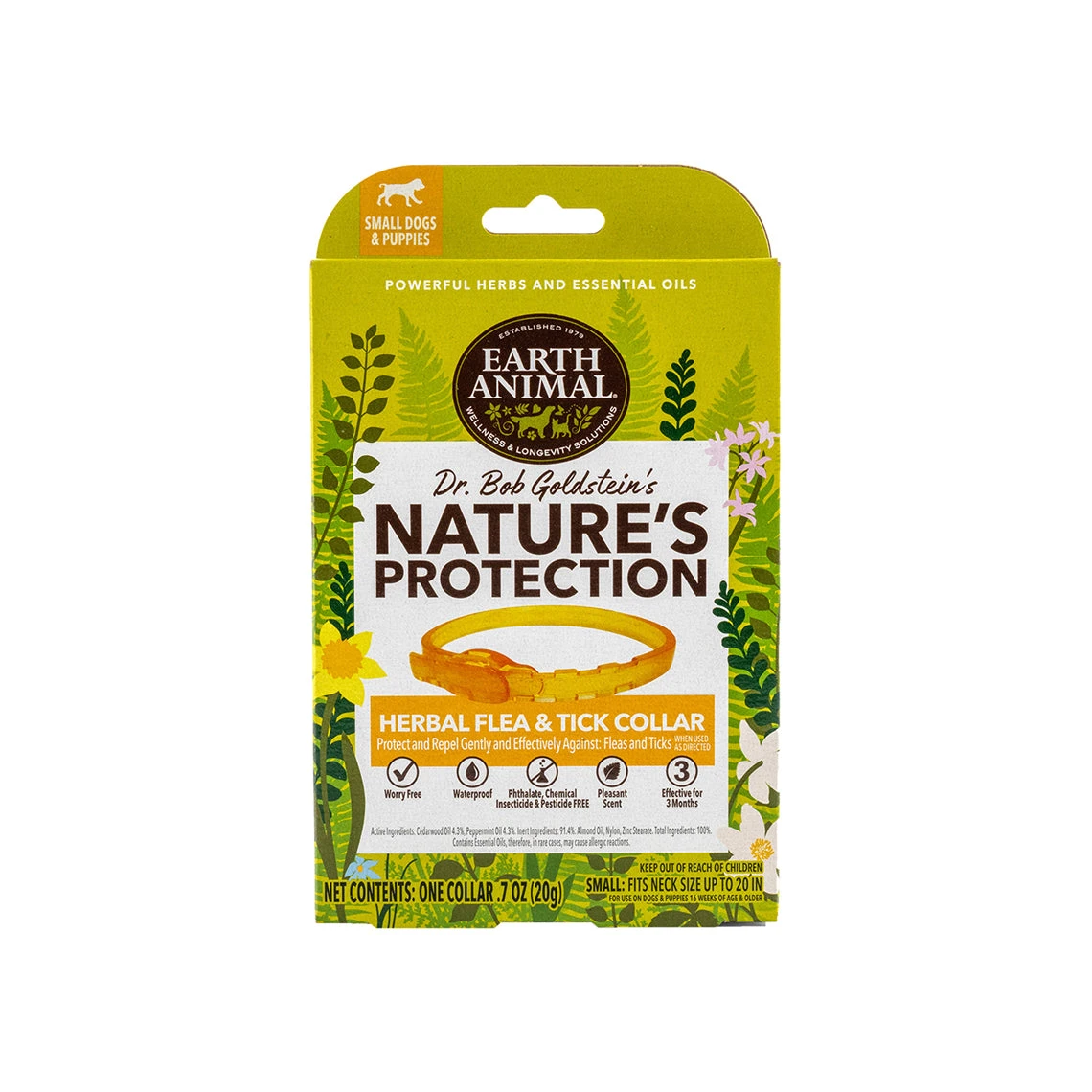 Earth Animal Nature's Protection Flea & Tick Collar For Dogs 1 Earth Animal Nature's Protection Flea & Tick Collar For Dogs