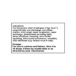 Only Natural Pet Eye & Upper Respiratory Homeopathic Remedy For Dogs & Cats -Pet Sales Store Eye Upper Respiratory Homeopathic Dosage