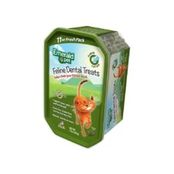 Emerald Pet Grain-Free Dental Treats For Cats 15 Emerald Pet Grain-Free Dental Treats For Cats -Pet Sales Store FD Tub Catnip Upright