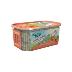 Emerald Pet Grain-Free Dental Treats For Cats 12 Emerald Pet Grain-Free Dental Treats For Cats -Pet Sales Store FD Tub Salmon Laydown