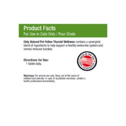 Only Natural Pet Feline Thyroid Wellness Support Supplement For Cats -Pet Sales Store Feline Thyroid Wellness Dosage