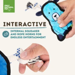 Only Natural Pet Mountain Friends Recycled Plush Dog Toys -Pet Sales Store GertrudetheGoatMountainFriendsPlushDogToyInteractive