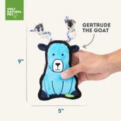 Only Natural Pet Mountain Friends Recycled Plush Dog Toys -Pet Sales Store GertrudetheGoatMountainFriendsPlushDogToySize