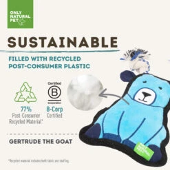 Only Natural Pet Mountain Friends Recycled Plush Dog Toys -Pet Sales Store GertrudetheGoatMountainFriendsPlushDogToySustainable