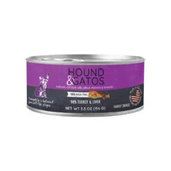 Hound & Gatos Canned Cat Food -Pet Sales Store HG CatCan TurkeyTurkeyLiver rgb