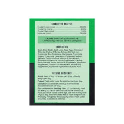 Hound & Gatos Canned Dog Food -Pet Sales Store HG DogCan Duck Ingredients rgb