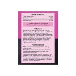 Hound & Gatos Canned Dog Food -Pet Sales Store HG DogCan Pork Ingredients rgb