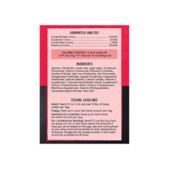 Hound & Gatos Canned Dog Food -Pet Sales Store HG DogCan SalmonLambLiver Ingredients rgb