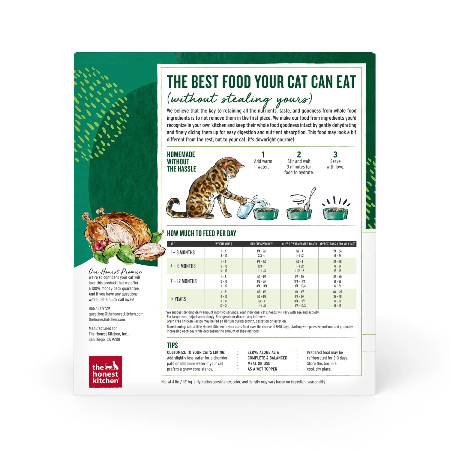 The Honest Kitchen Grace Grain Free Dehydrated Cat Food 4 The Honest Kitchen Grace Grain Free Dehydrated Cat Food - Image 4