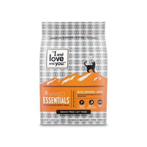 I And Love And You Naked Essentials Dry Cat Food 8 I And Love And You Naked Essentials Dry Cat Food -Pet Sales Store IandloveandyouNakedEssetialsChicken Duck3.4lbBag