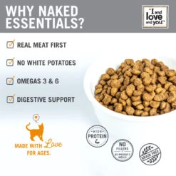 I And Love And You Naked Essentials Dry Cat Food -Pet Sales Store IandloveandyouNakedEssetialsChicken DuckCheckList