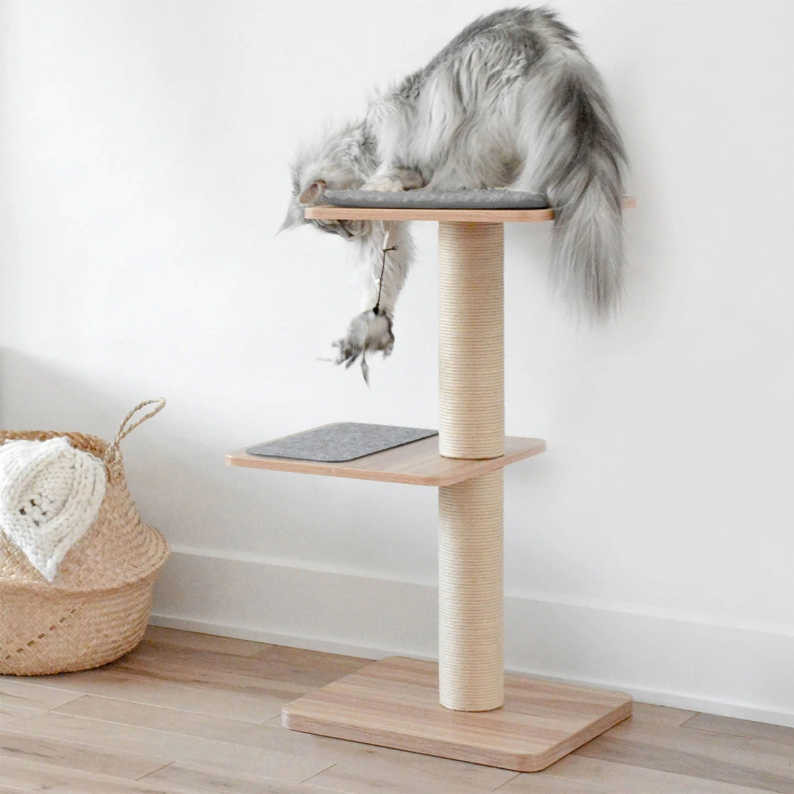 Beonebreed Cat Katt3 Evo Natural Cat Tree 2 Beonebreed Cat Katt3 Evo Natural Cat Tree - Image 2