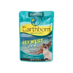 Earthborn Holistic Grain-Free Wet Cat Food Pouches -Pet Sales Store Key West Zest Cat 3 oz Pouch Front