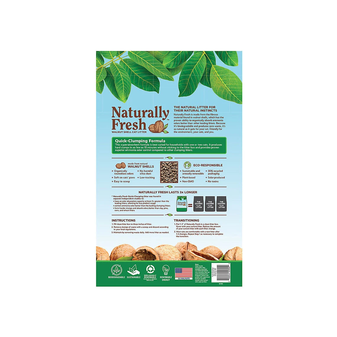 Naturally Fresh Quick Clumping Walnut Shell Cat Litter 2 Naturally Fresh Quick Clumping Walnut Shell Cat Litter - Image 2