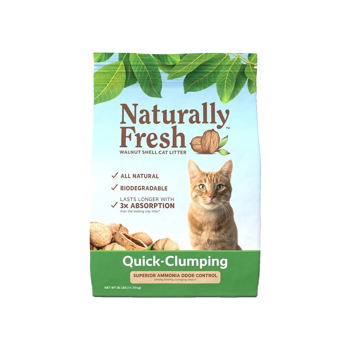 Naturally Fresh Quick Clumping Walnut Shell Cat Litter 3 Naturally Fresh Quick Clumping Walnut Shell Cat Litter - Image 3