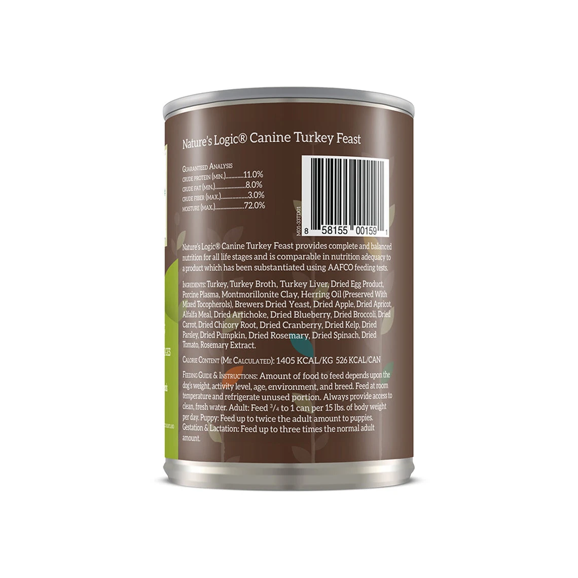 Nature's Logic Canine Turkey Feast 13.2 Oz Canned Wet Food For Dogs 2 Nature's Logic Canine Turkey Feast 13.2 Oz Canned Wet Food For Dogs - Image 2