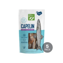 Only Natural Pet Capelin Crunchy Wild Caught Whole Fish Single Ingredient Dog Treats -Pet Sales Store ONPCAPELINTREATS5PACK