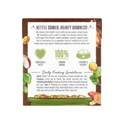 The Honest Kitchen One Pot Stew Dog Wet Food -Pet Sales Store OnePotStewSlowCookedChickenStewwithSweetPotato Spinach Apples10.5ozCartonBack