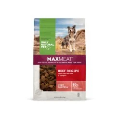 Only Natural Pet MaxMeat Beef Recipe Air-Dried Complete & Balanced Dog Food And Topper -Pet Sales Store OnlyNaturalPetMaxMeatComplete BalancedBeefDogFood5.5lbFront