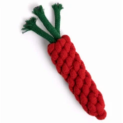 Only Natural Pet Eco-Friendly Regenerated Cotton Carrot Dog Toy -Pet Sales Store OnlyNaturalPetRegeneratedCottonCarrotDogToyHeadOn