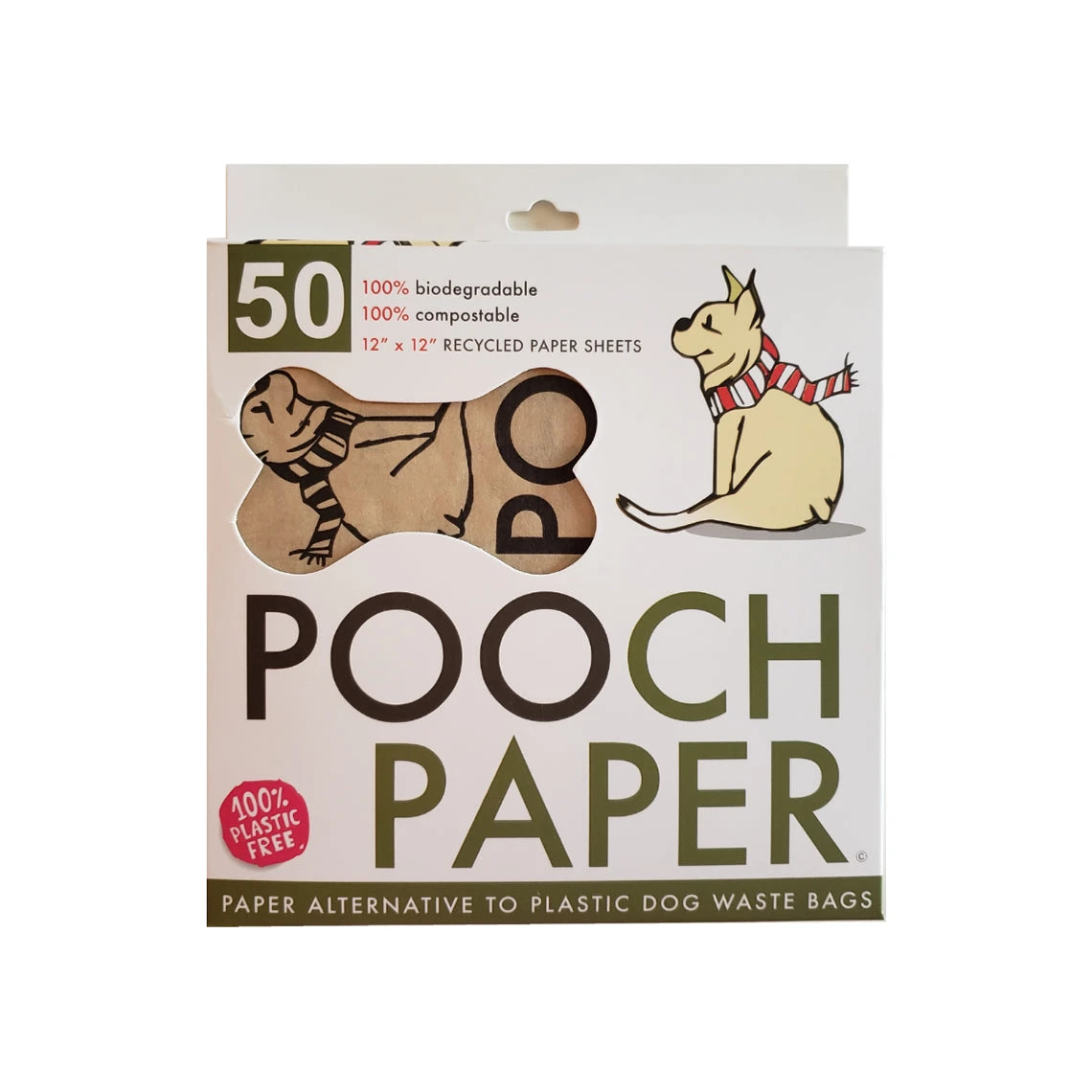 Pooch Paper Compostable & Biodegradable Dog Waste Sheets 1 Pooch Paper Compostable & Biodegradable Dog Waste Sheets