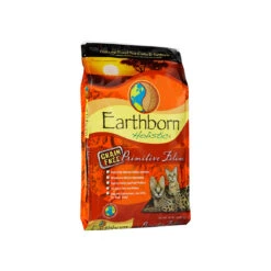 Earthborn Holistic Grain-Free Natural Dry Cat & Kitten Food -Pet Sales Store Primitive Feline Cat Food 14 lb Bag Left Angle