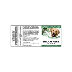 Only Natural Pet Relaxi-Herb Herbal Formula -Pet Sales Store Relaxi Herb 2 oz Label