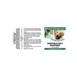 Only Natural Pet Respiratory Support Herbal Formula -Pet Sales Store Respiratory Support 2 oz Label