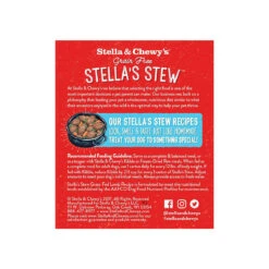 Stella & Chewy's Stew Wet Food For Dogs Case Of 12 -Pet Sales Store S C LambStew Back
