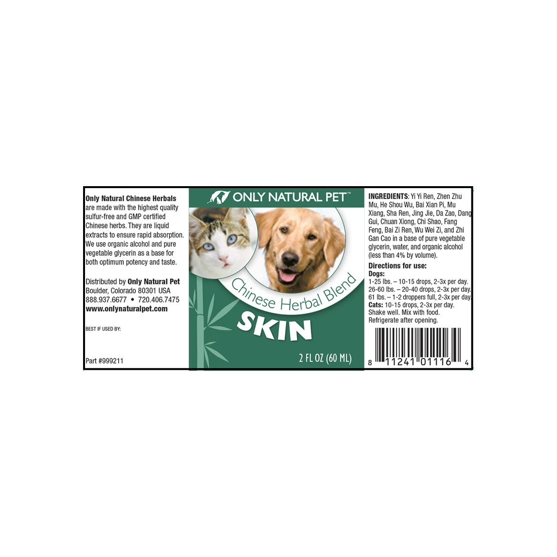 Only Natural Pet Skin Chinese Herbal Blend Itch Formula For Dogs & Cats 6 Only Natural Pet Skin Chinese Herbal Blend Itch Formula For Dogs & Cats - Image 6